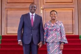 File image of President William Ruto and Mama Rachel Ruto.